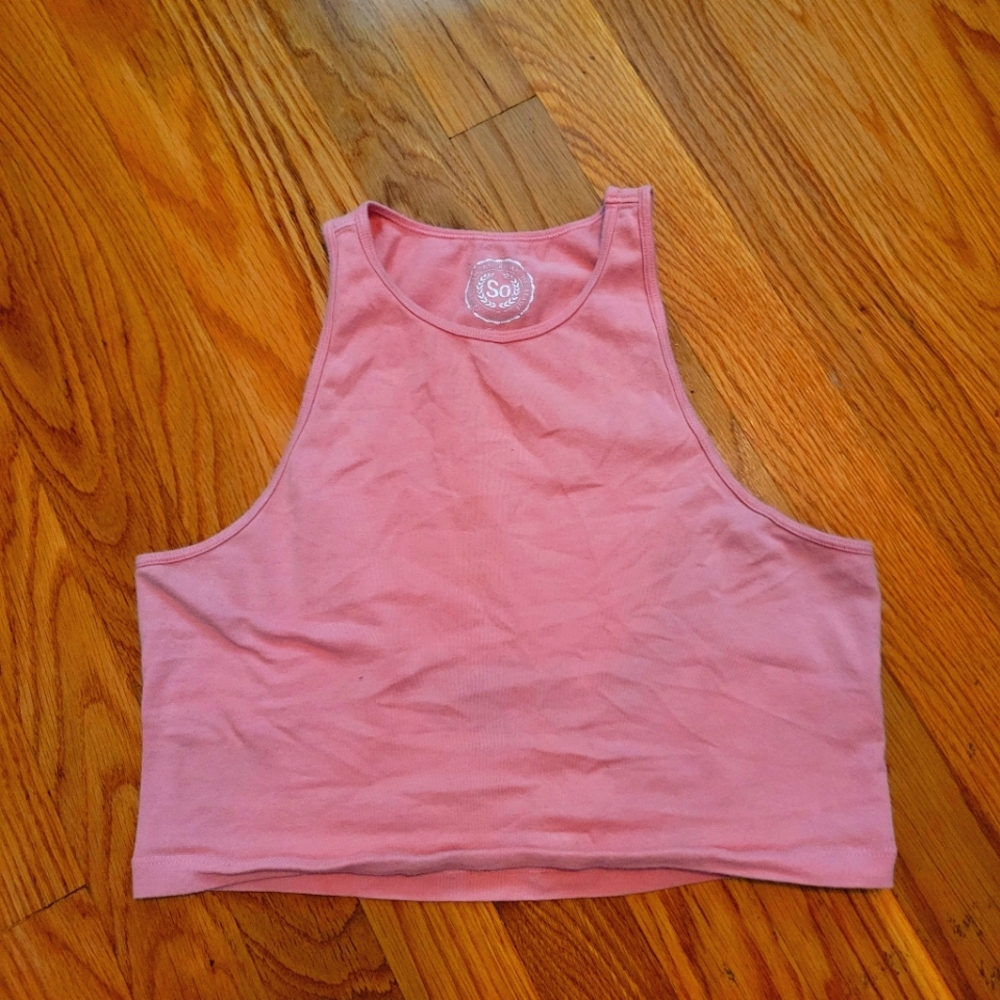 Pink crop top